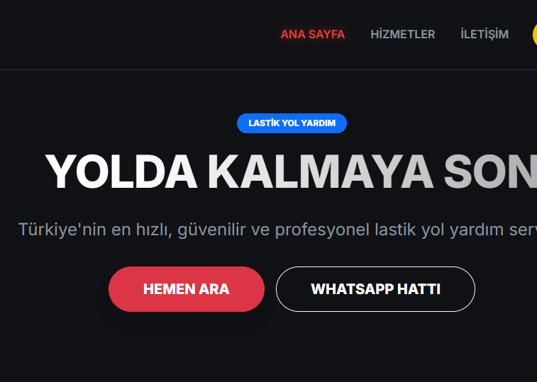 Lastik yol yardım sitesi